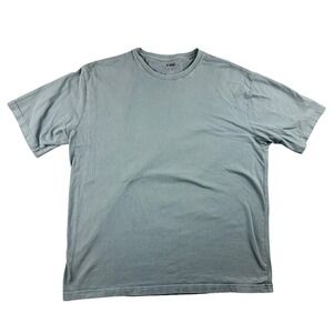 CSG. T-Shirt Men XL Gray Relaxed Fit Solid Cotton Short Sleeve Basic Sportswear